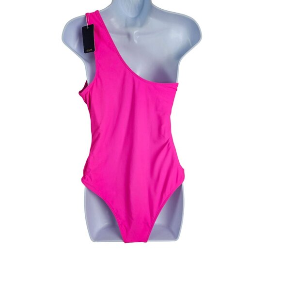 Beilon Womens One Piece Swimsuit Tummy Control Asymmetrical Cutout Size XL - Picture 4 of 9